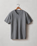 Men's Premium Slub V-Neck Tee - Iron
